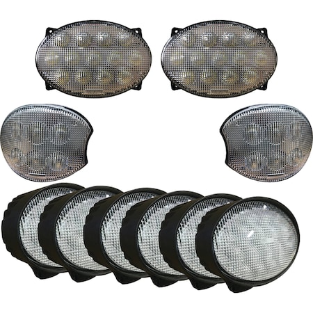 Tiger Lights 12V, 550 Watts LED Light Kit For John Deere 7630, 7720 Off-Road Light; JDKit-8